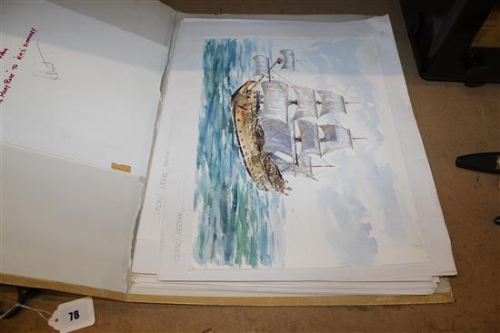 Folio of ship pictures